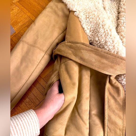 H&M sherpa tie coat NWT - Picture 5 of 13